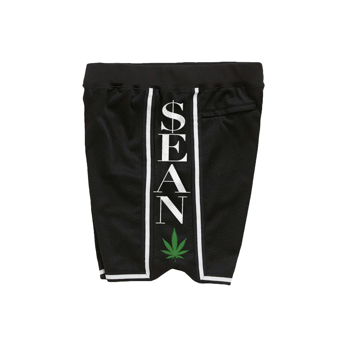 Contender Black Shorts $ean Left Side Design